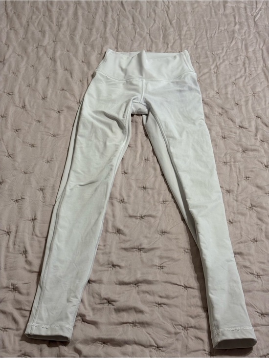 lululemon athletica Pants - Lululemon White Forget The Sweat Tight size 2 25in